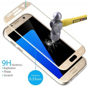 Galaxy S7 - HD-Clear Skärmskydd med Ram (Full-Fit)