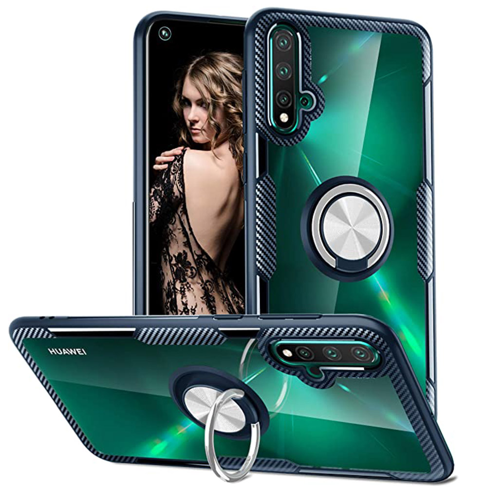 Genomtänkt Skyddsskal med Ringhållare - Huawei Nova