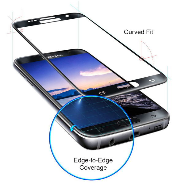 Galaxy S7 - HeliGuard (3-PACK) Skärmskydd med Ram (HD)