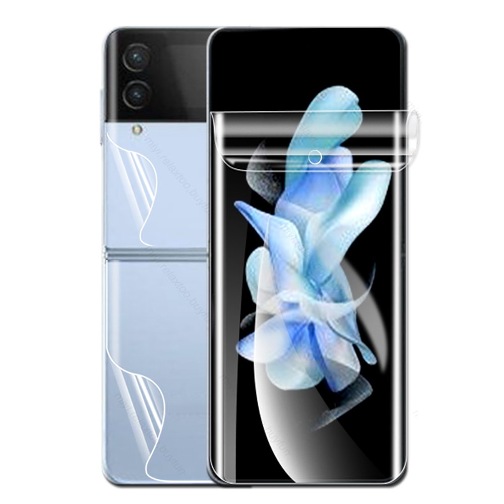 Z Flip 4 - 3in1 Hydrogel Fram- & Baksida Sk�rmskydd