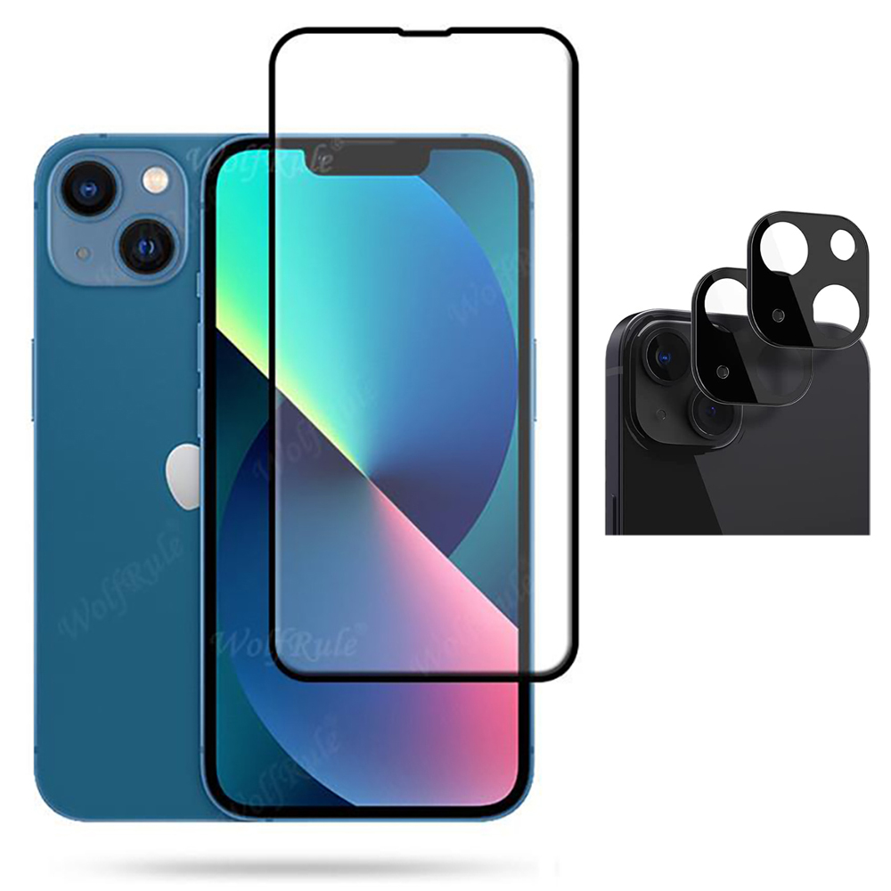 3-PACK iPhone 14 Sk�rmskydd + Kameralinsskydd 2.5D HD 0,3mm