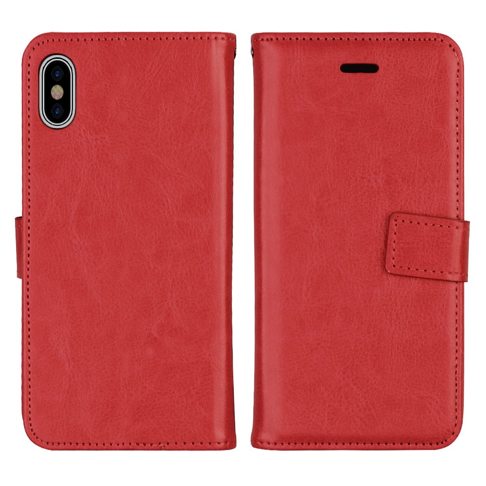 Praktisk Plånboksfodral med Skalfunktion - iPhone X/XS