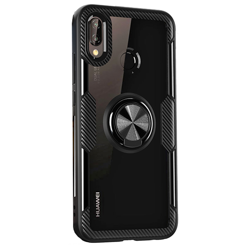 Stilrent Skal med Ringhållare - Huawei P20 Lite