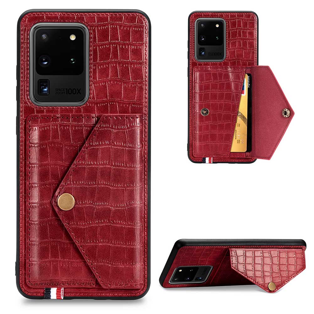 Galaxy S20 Ultra - Stilrent Skal med Kortfack