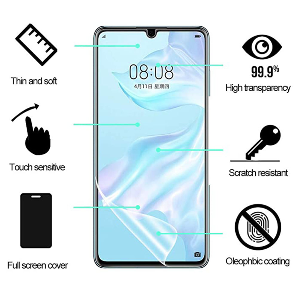 P30 Lite 3-PACK Mjukt Skärmskydd PET 9H 0,2mm