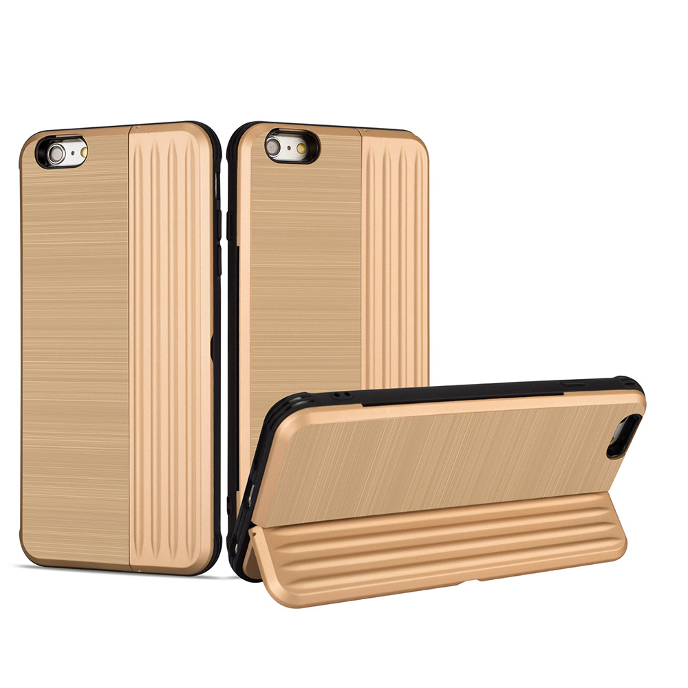iPhone 6/6S Plus - Stilrent Skal med kortplats och mobilställ