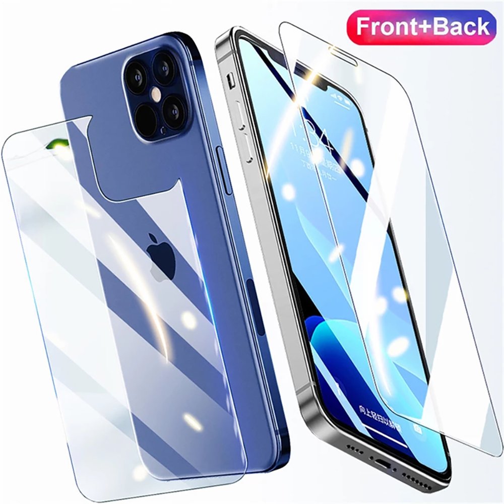 1 Set iPhone 14 Pro Fram- & Baksida Sk�rmskydd 0,3mm