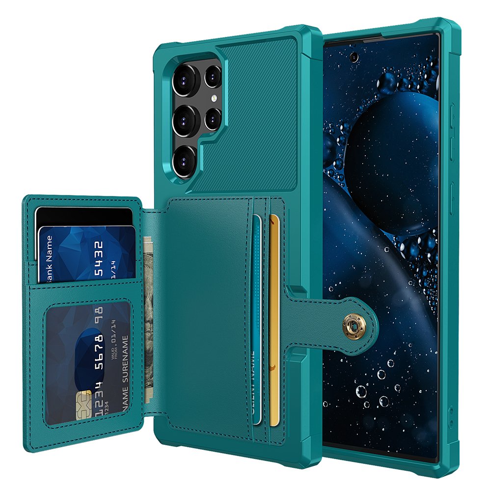 Galaxy S22 Ultra - Praktiskt Skal med Korthållare
