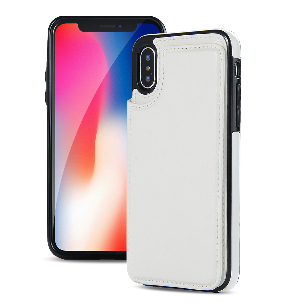 iPhone XS Max - NKOBEE Läderskal med Plånbok/Kortfack
