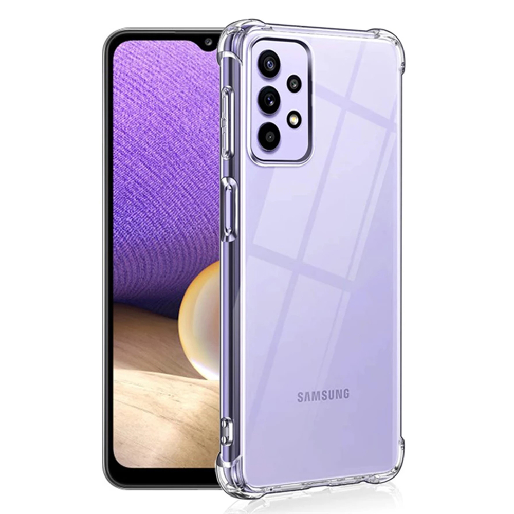 Galaxy A32 - Stilrent Stötdämpande Silikonskal