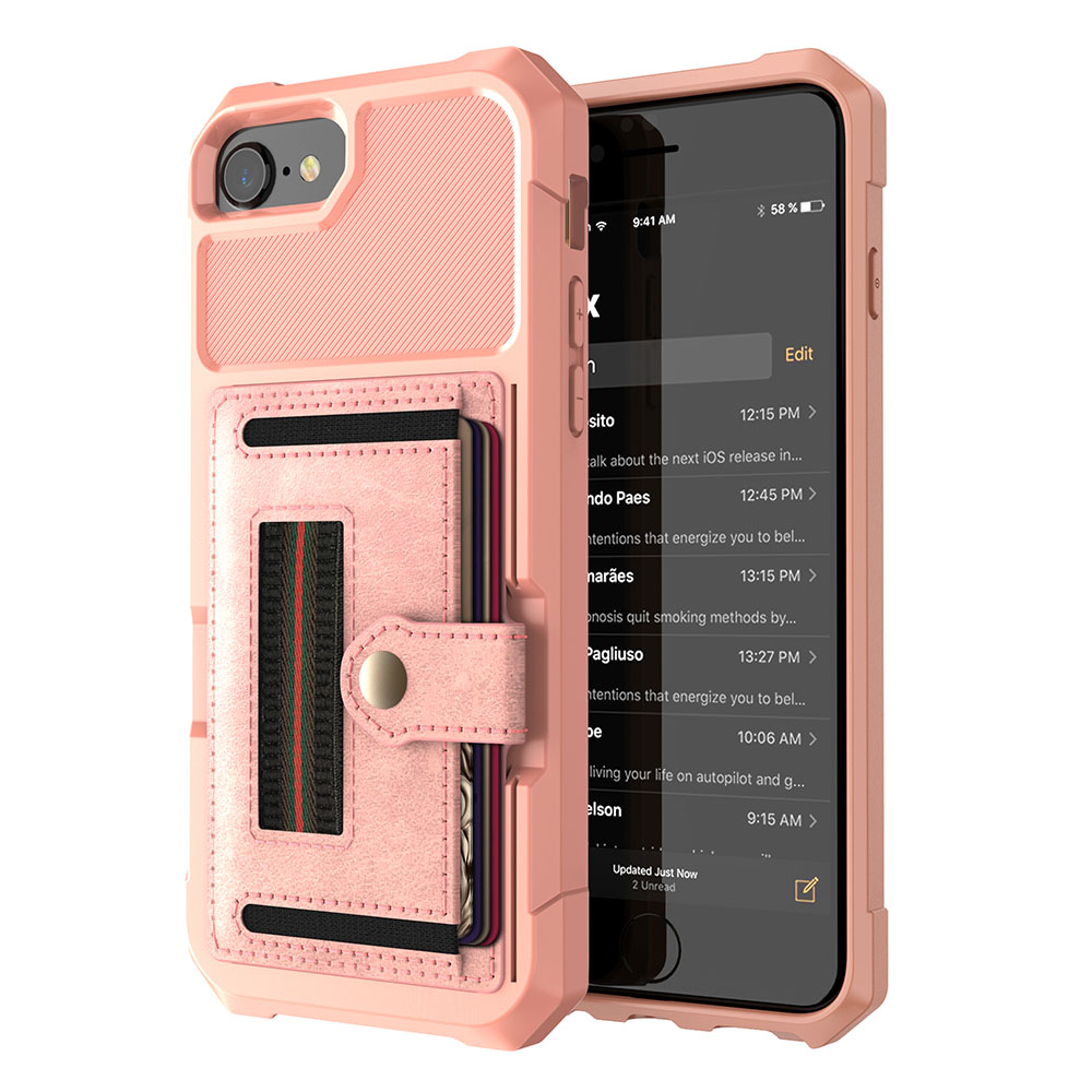Stilrent Skal med Kortfack iPhone 8