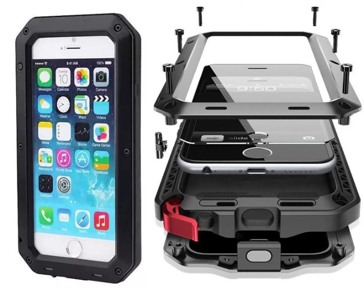 Army HEAVY DUTY (Stryktålig) Aluminum för iPhone SE 2022