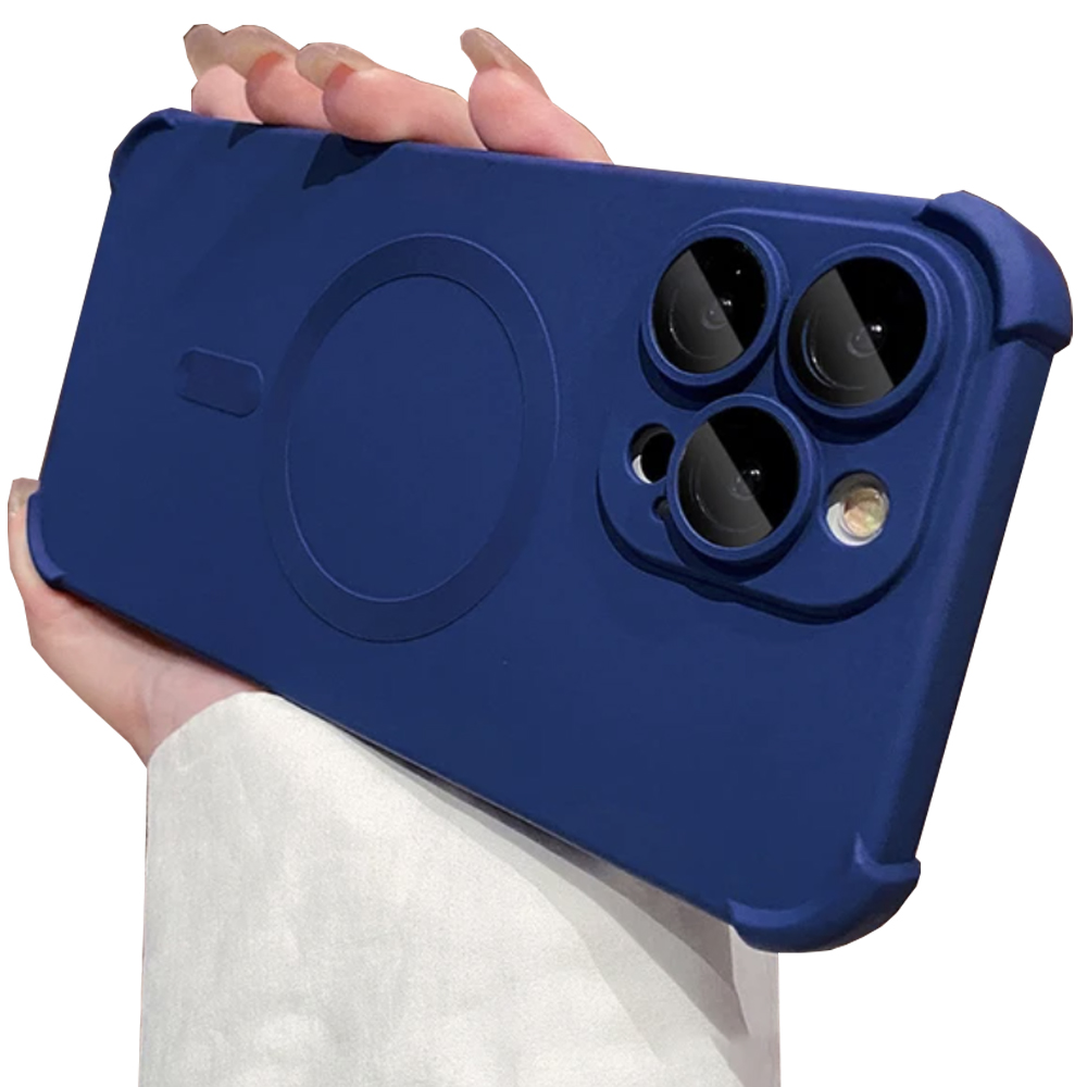iPhone 13 Pro Max - Silikonskal med Magnetiskt Stötskydd