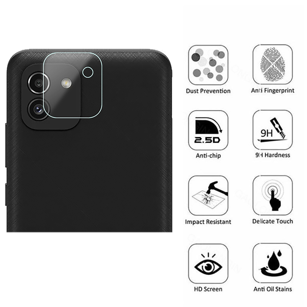 3-PACK Samsung Galaxy A03 Kameralinsskydd HD-Clear 0,2mm