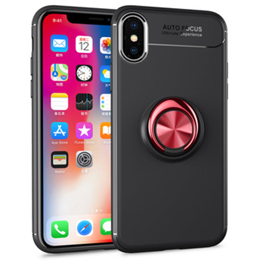 iPhone X - AUTO FOCUS - Skal med Ringh�llare