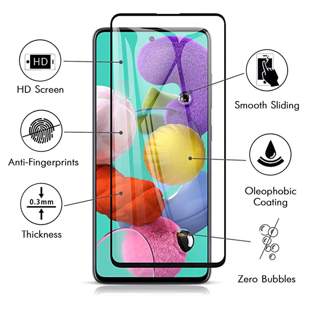 Samsung Galaxy A41 2.5D 5-PACK Skärmskydd Ram 9H 0,3mm