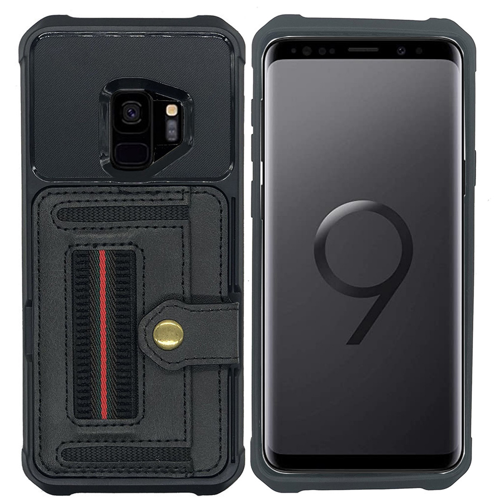 Elegant Skal med Kortfack - Samsung Galaxy S9