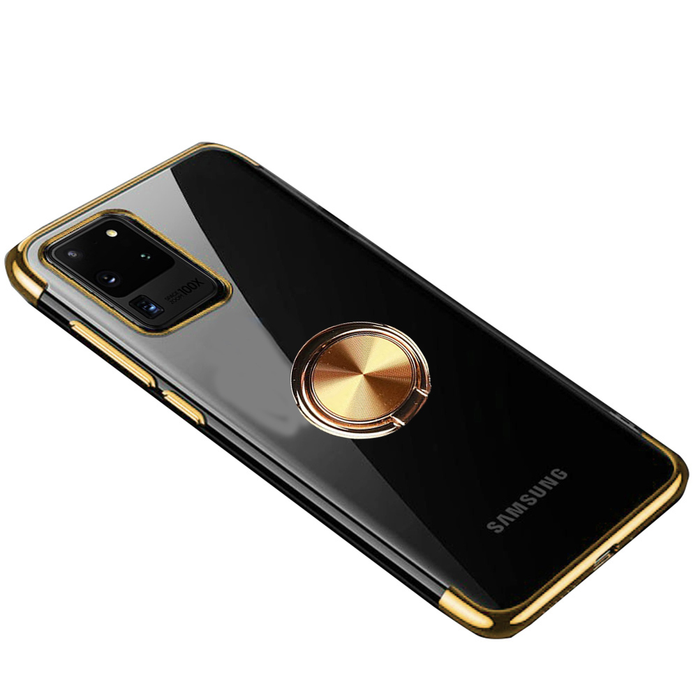 Samsung Galaxy S20 Ultra - Praktiskt Silikonskal med Ringhållare