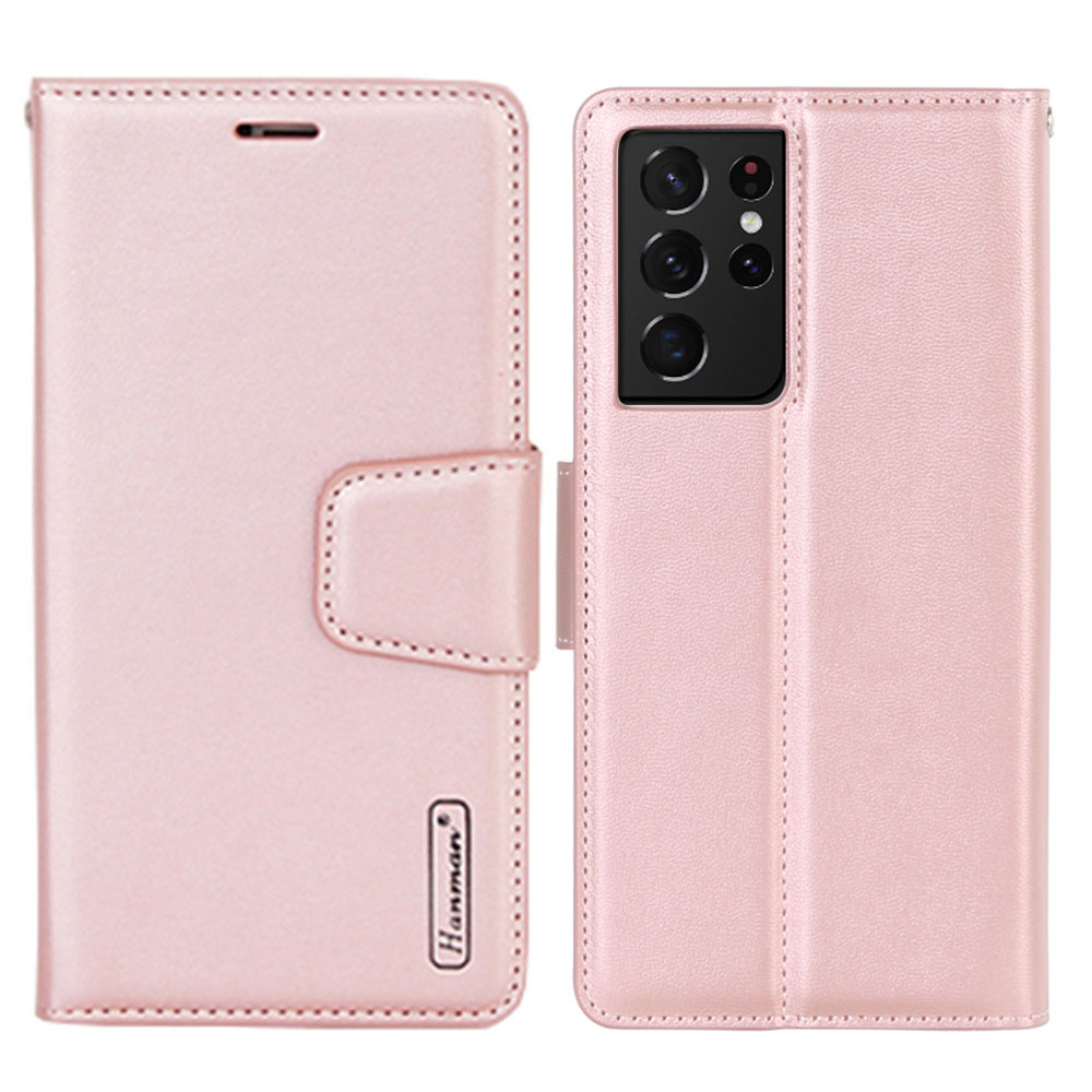 Samsung Galaxy S21 Ultra - Praktiskt HANMAN Plånboksfodral