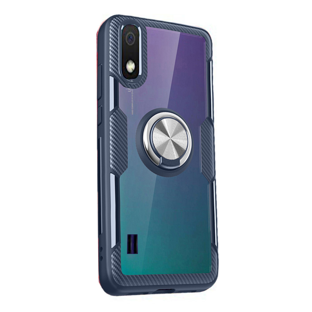 Galaxy A10 - Effektfullt Skal med Ringhållare (LEMAN)