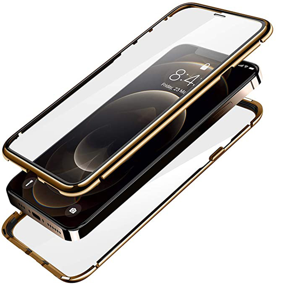 iPhone 15 plus - Skyddande Magnetiskt Dubbelsidigt Skal