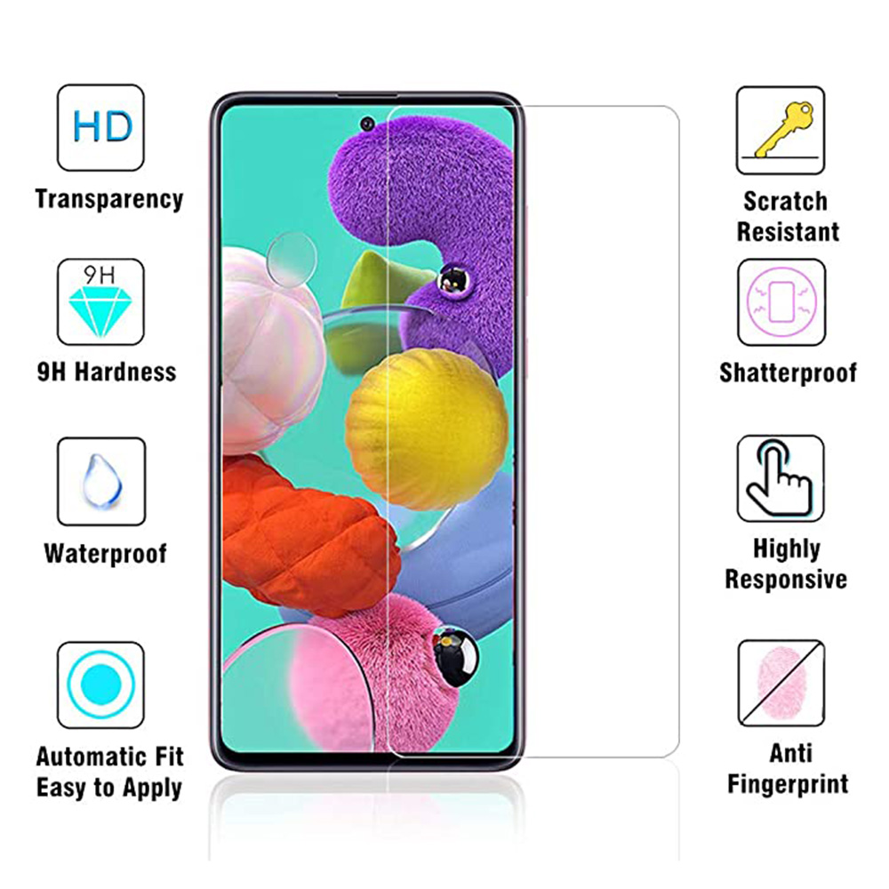 Galaxy A41 Standard 5-PACK Skärmskydd 9H 0,3mm