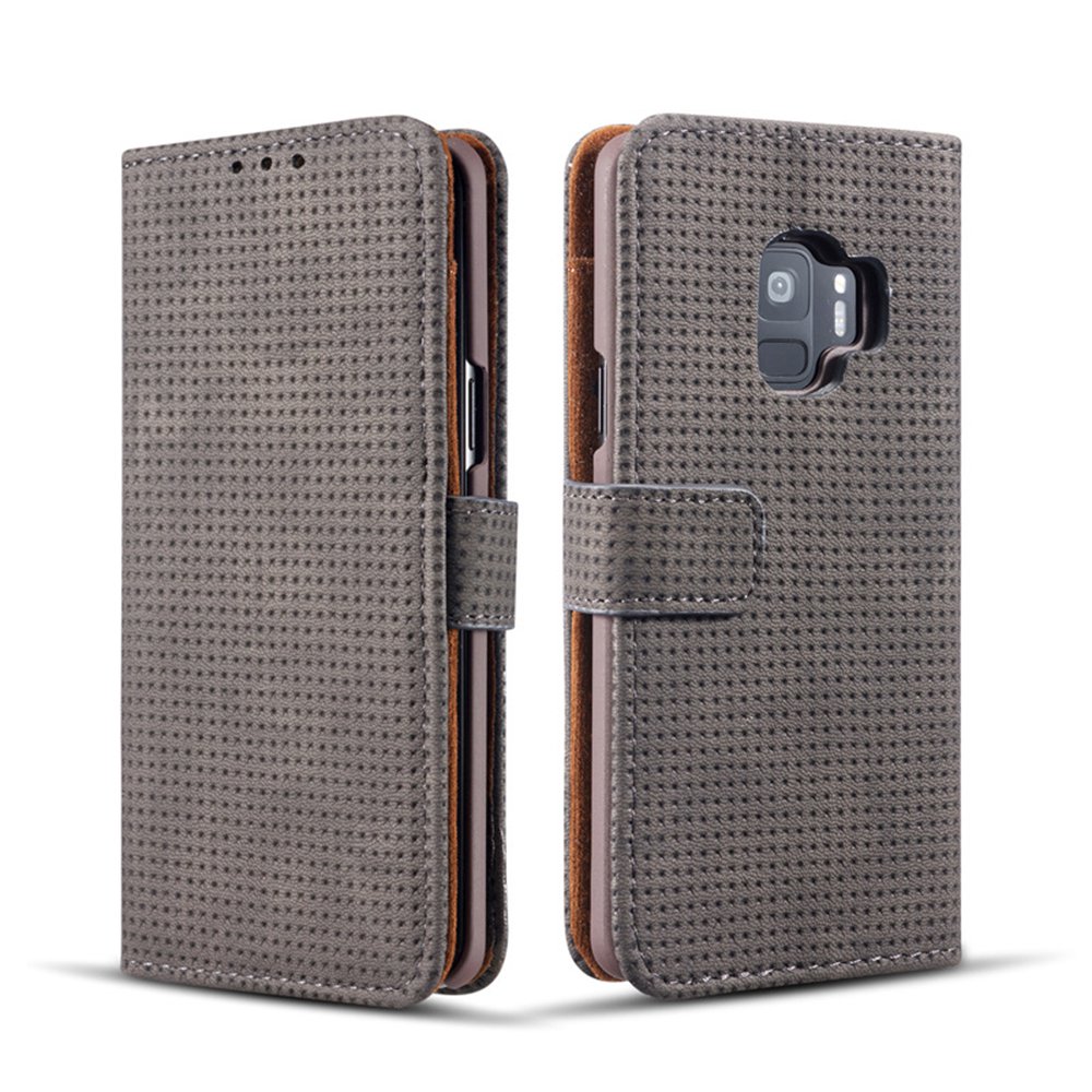 Plånboksfodral i Retrodesign från LEMAN till Samsung Galaxy S9+