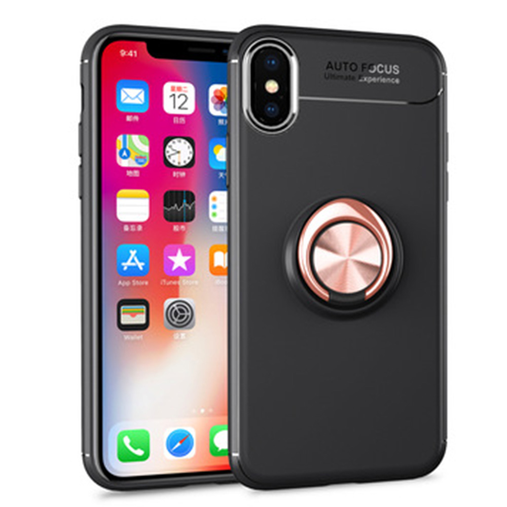 iPhone X - Praktiskt Skal med Ringh�llare (AUTO FOCUS)