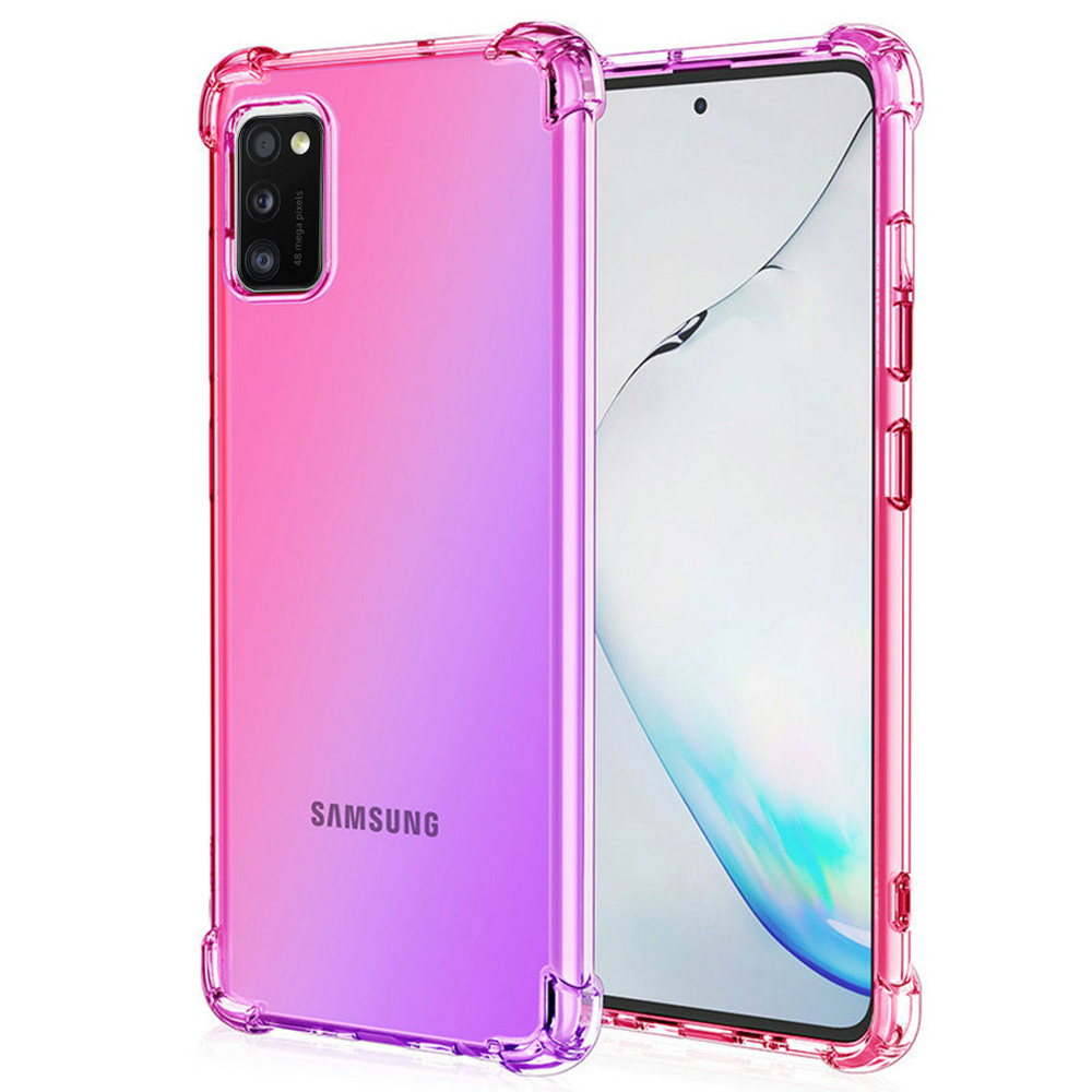 Galaxy A41 - Elegant Stöttåligt Silikonskal