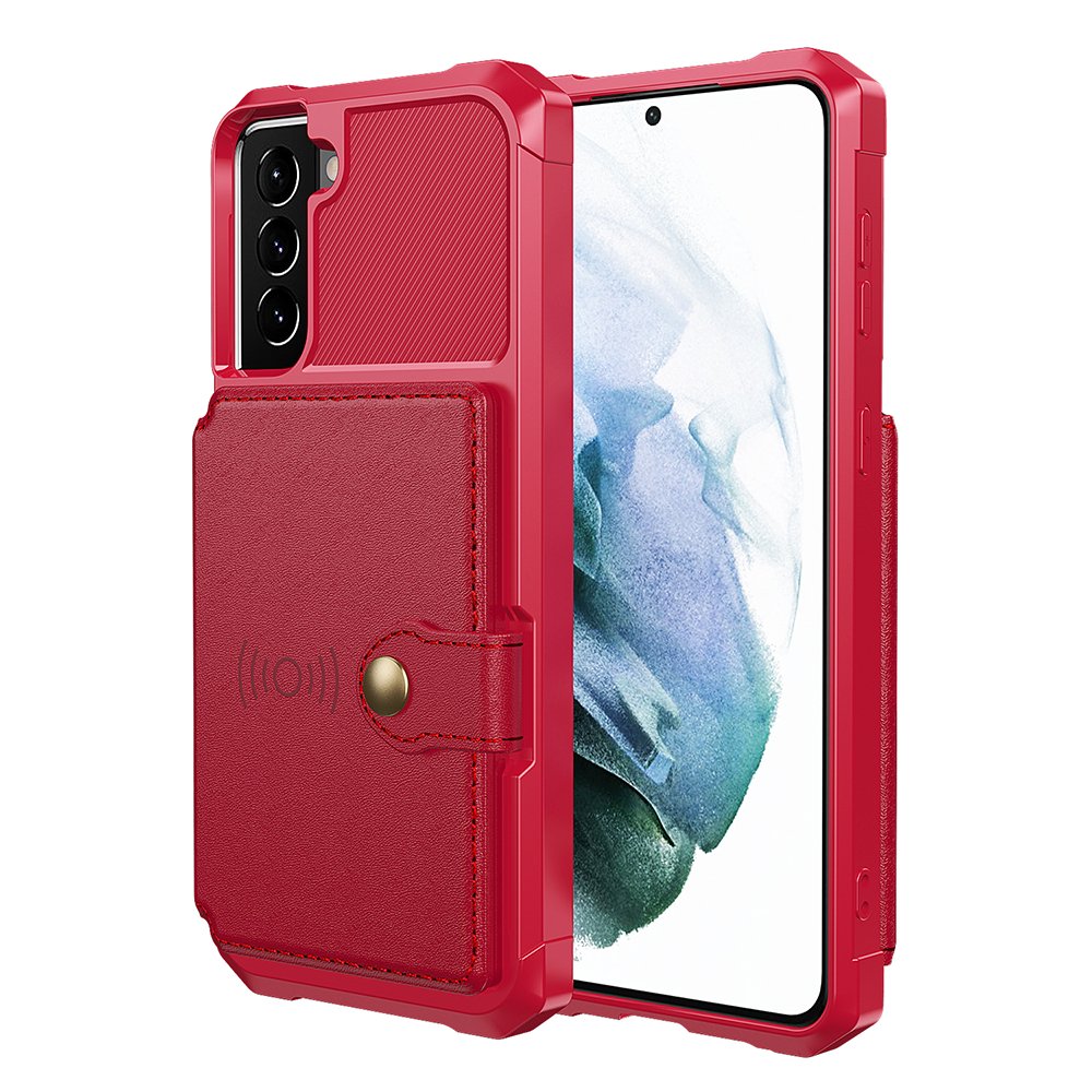 Galaxy S21 Plus - Stilrent Skal med Korthållare