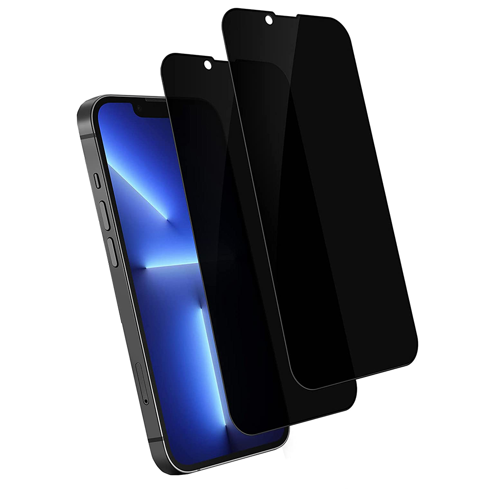 2-PACK iPhone 14 Plus Skärmskydd Anti-Spy HD 0,3mm
