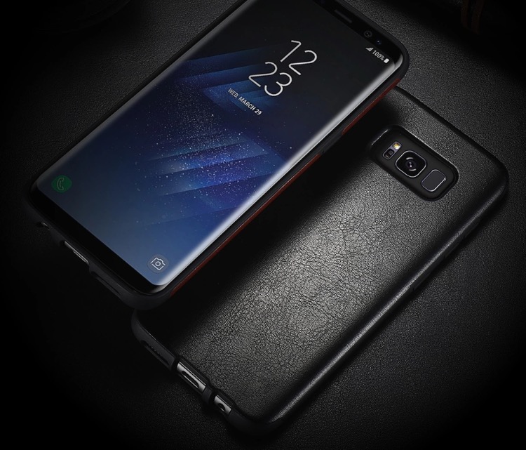 Galaxy S8+ - NKOBEE Stilrent L�derskal (ORIGINAL)