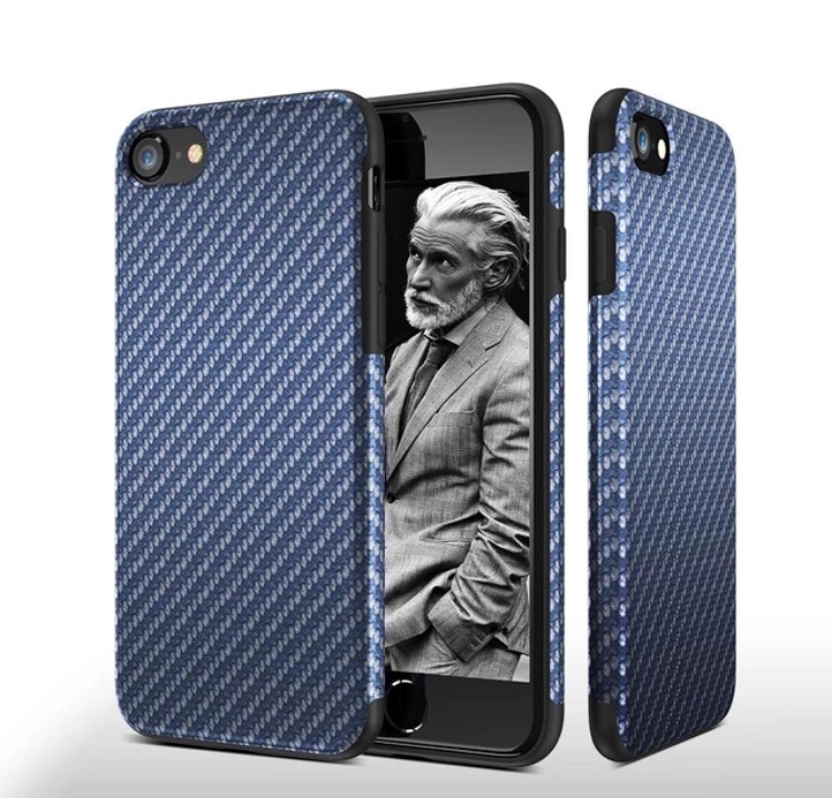 Stilrent Exklusivt skal till iPhone 7 av FLOVEME (CARBON-serie)