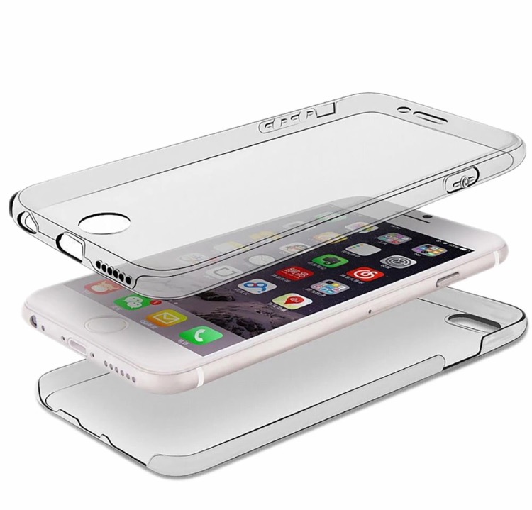 iPhone 6/6S Plus - Dubbelt Silikonfodral (TOUCHFUNKTION)