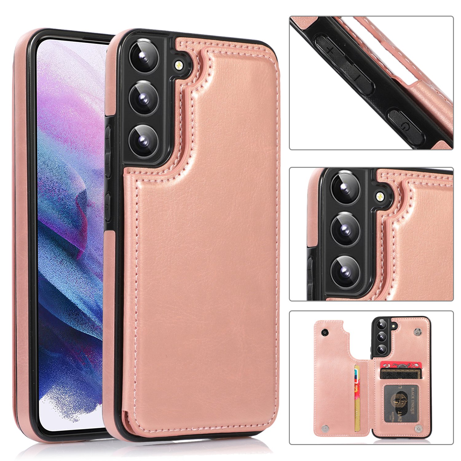 Galaxy S23 Plus - Stilrent Skal Korthållare