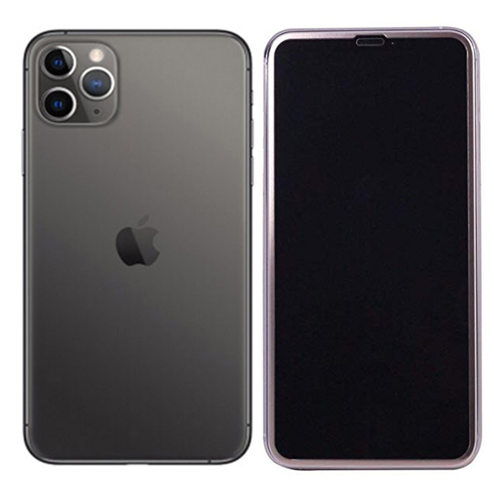 Skärmskydd 3D Aluminiumram iPhone 11 Pro Max 10-PACK