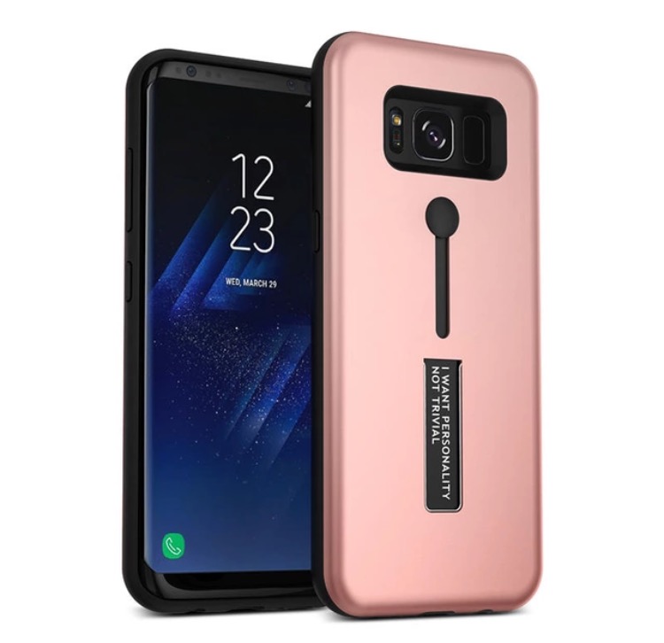 Stilrent skal med Fingerhållare till Samsung Galaxy S8