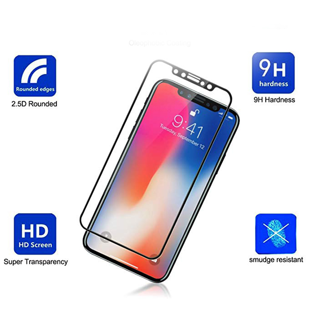 iPhone 11 Sk�rmskydd 3-PACK Carbon 9H Screen-Fit 3D/HD
