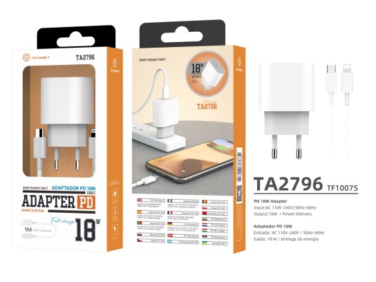Snabbladdare Adapter + 1m Kabel Lightning iPhone