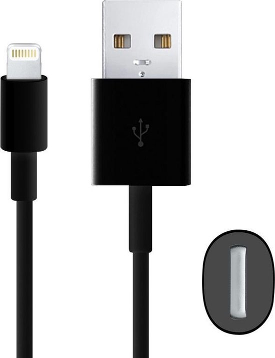 USB-Ligtning/Iphone kabel 1m 2.4A ip7/i8/xr/11/12