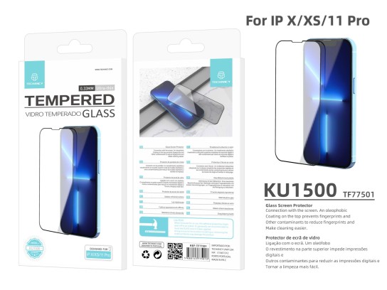 Härdat Glas Skärmskydd 0.3mm för iPhone X/XS/11Pro