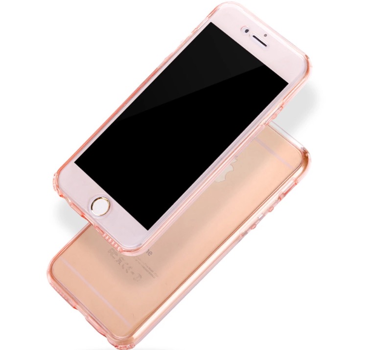 iPhone 7 - Dubbelt Silikonfodral med TOUCHFUNKTION