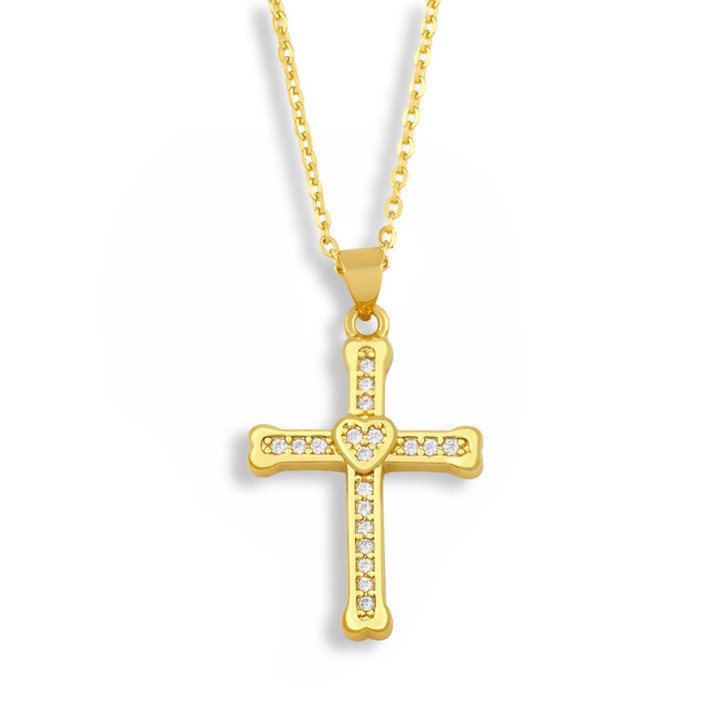 Exklusivt Hög Kvalitets Kors Halsband