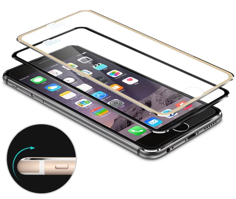 MyGuard Skärmskydd 10-PACK (Aluminium) Fullfit 3D iPhone 6/6S