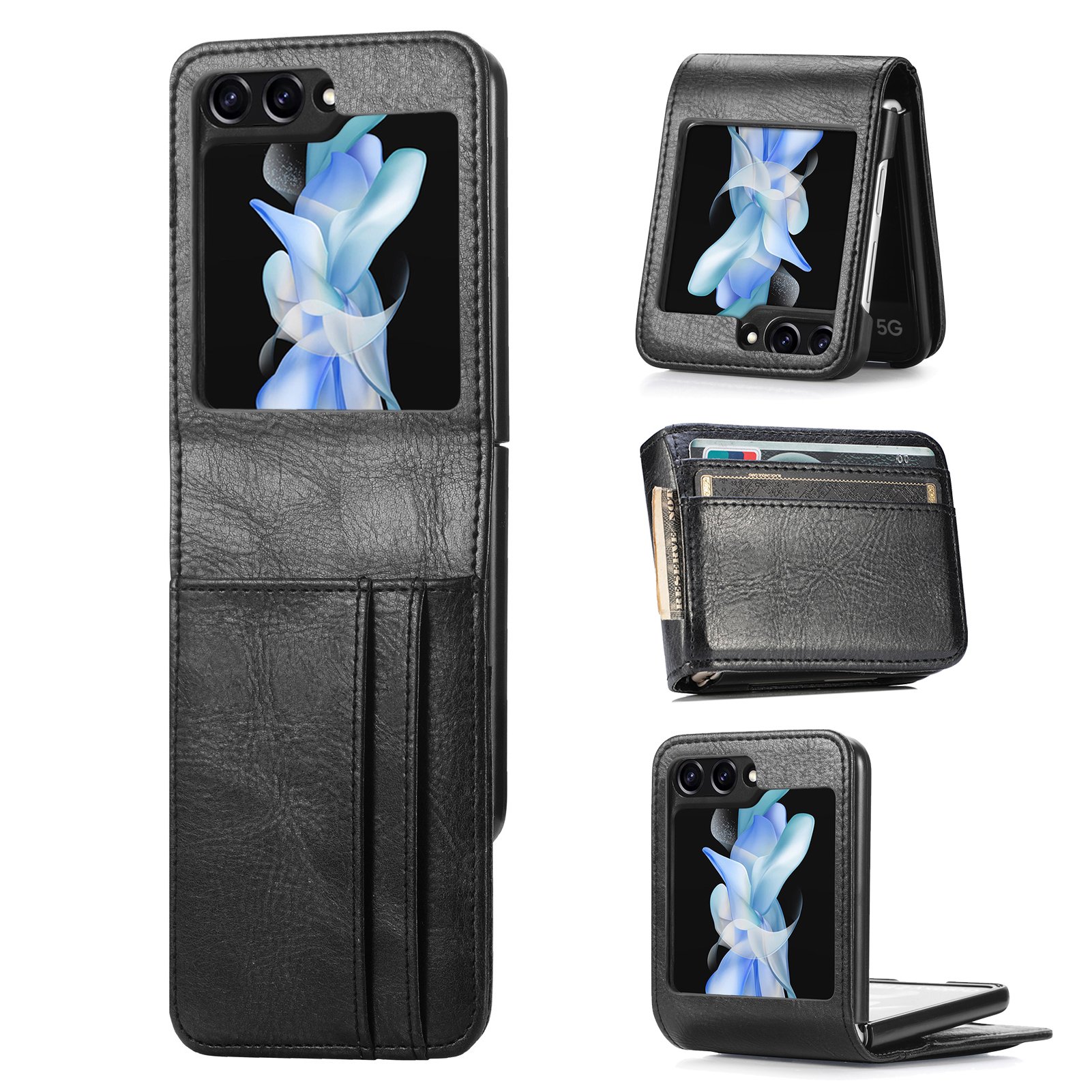 Galaxy Z Flip 5 - Plånboksfodral med kortfack