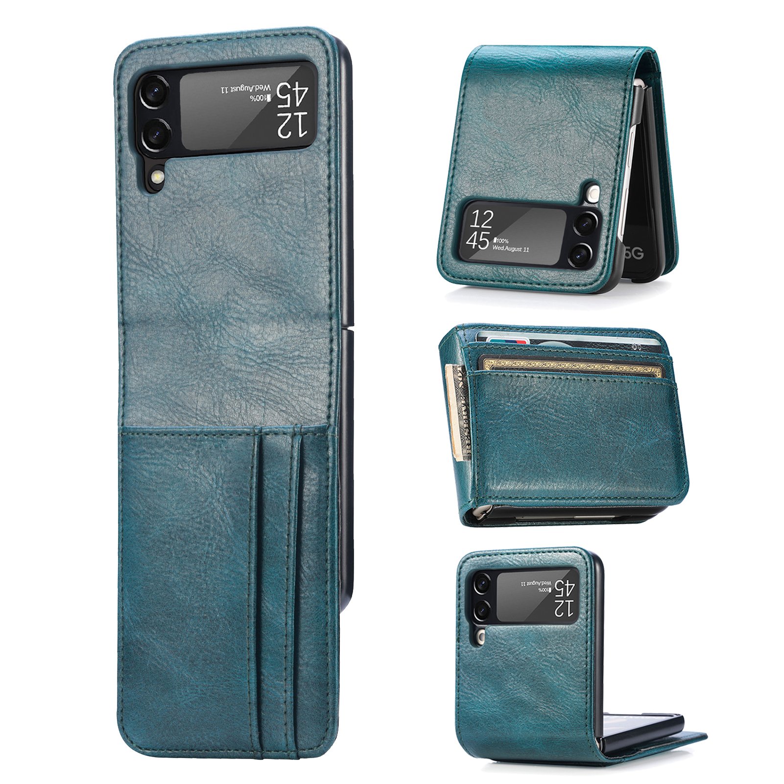 Galaxy Z Flip 3 - Smart & Stilrent Skal med Kortfack