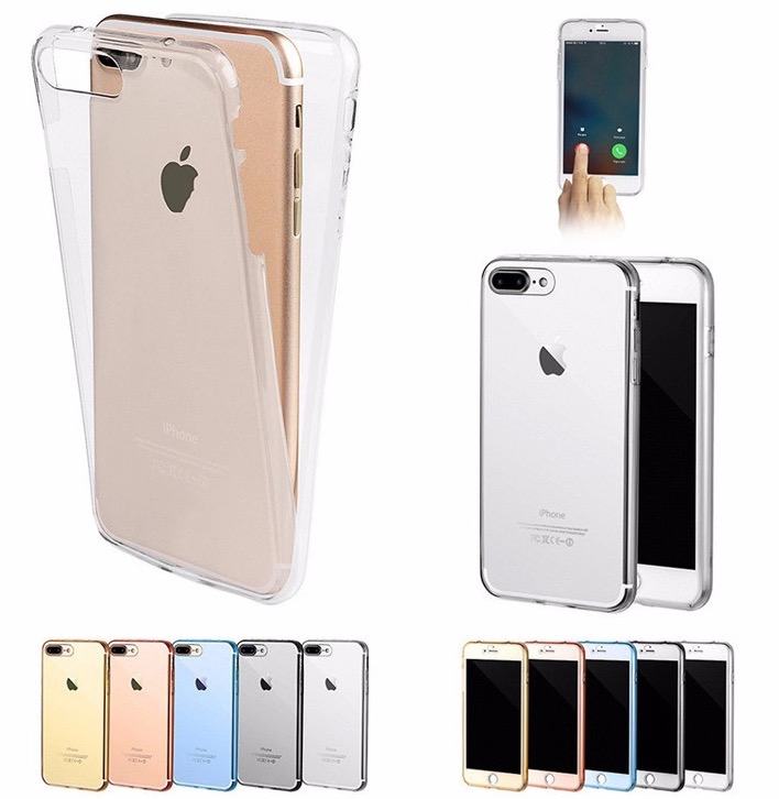 Smart Stilrent Silikonfodral med TOUCHFUNKTION för iPhone 7 PLUS