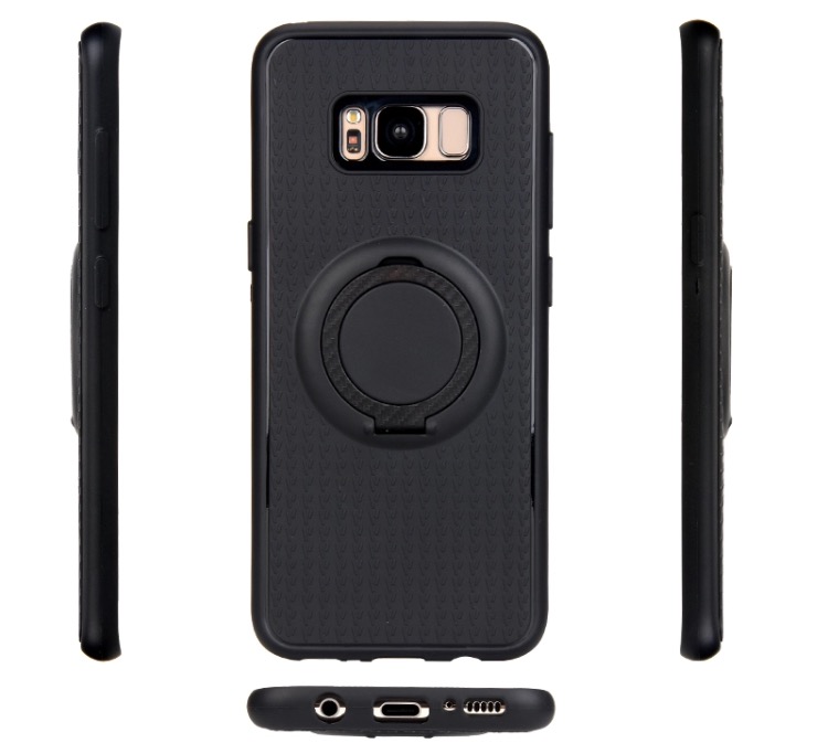 Flovemes Stilrena Skal med ringhållare till Samsung Galaxy S8+