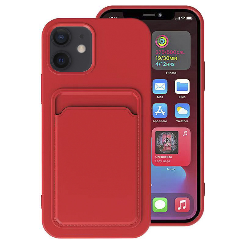 iPhone 12 - Praktiskt Stilrent Skal med Korthållare FLOVEME