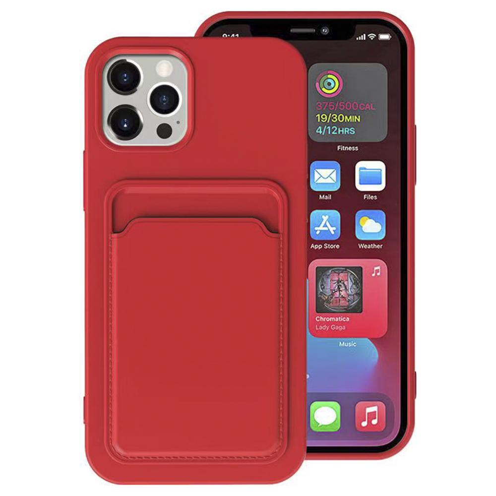 iPhone 13 Pro - Genomtänkt Floveme Skal med Korthållare